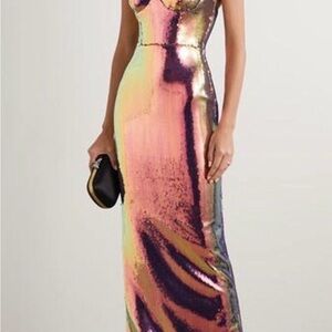Alex Perry Iridescent Maxi Dress